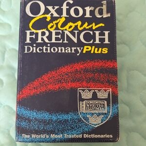 Oxford Colour French Dictionary Plus - Black Cover with Red & Blue Accent